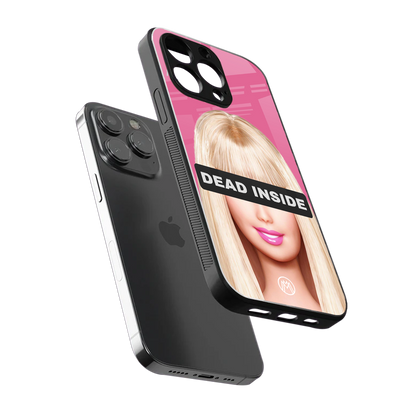 dead inside back phone cover | glass case for iphone 15 pro