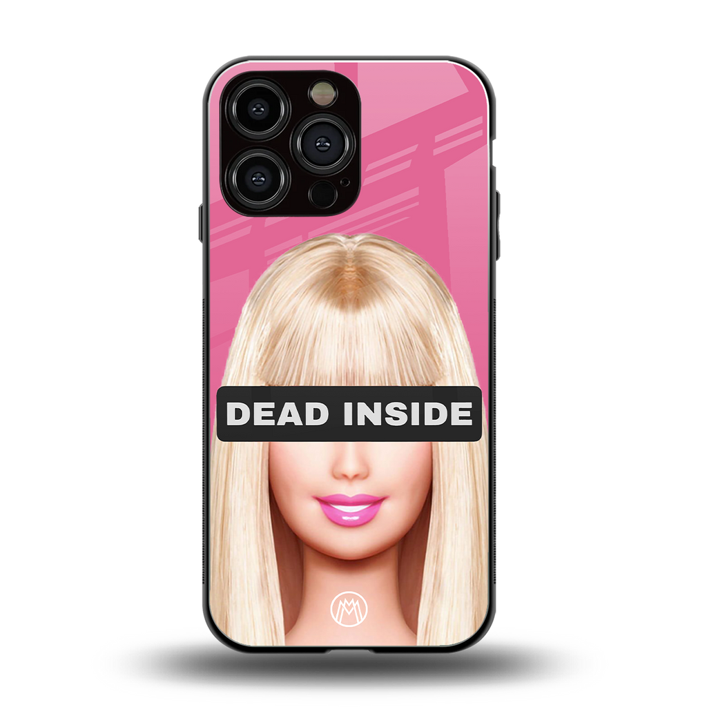 dead inside back phone cover | glass case for iphone 16 pro max