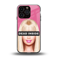 dead inside back phone cover | glass case for iphone 16 pro
