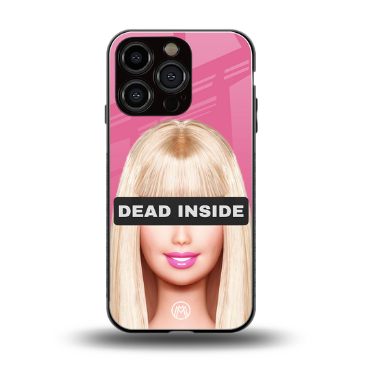 dead inside back phone cover | glass case for iphone 16 pro
