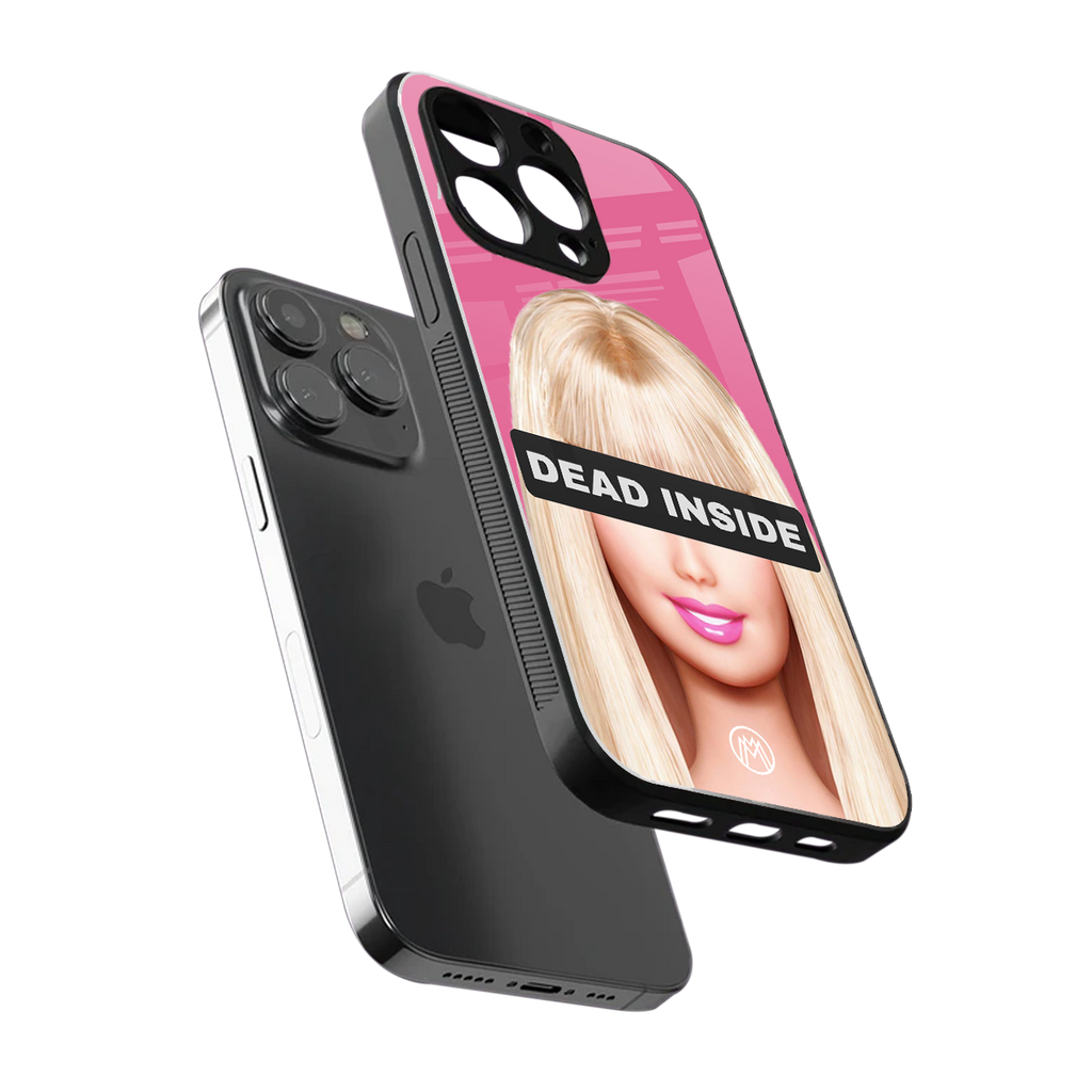 dead inside back phone cover | glass case for iphone 16 pro