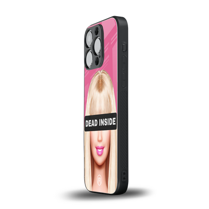 dead inside back phone cover | glass case for iphone 16 pro