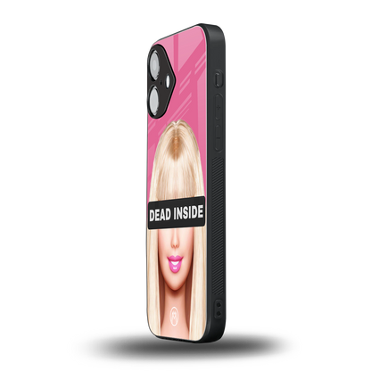 dead inside back phone cover | glass case for iphone 16
