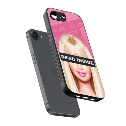 dead inside back phone cover | glass case for iphone 16e