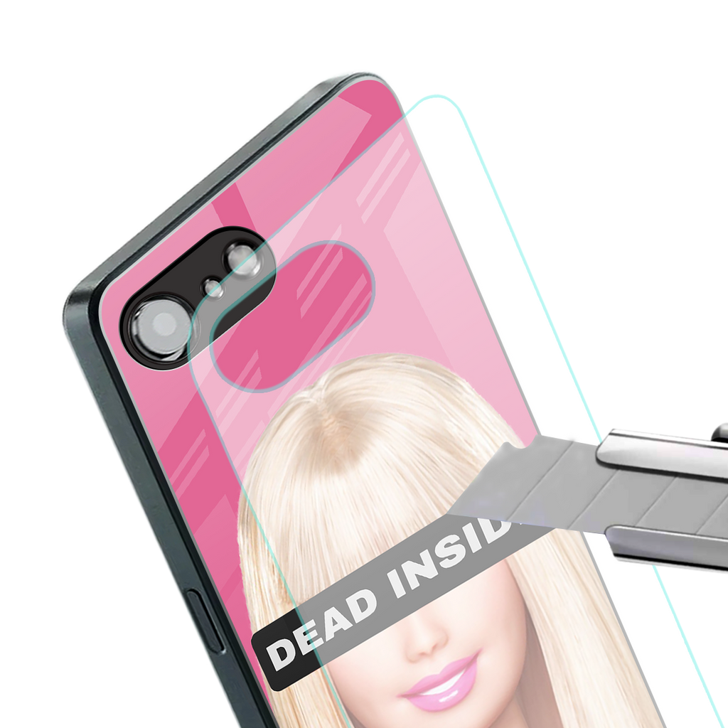 dead inside back phone cover | glass case for iphone 16e