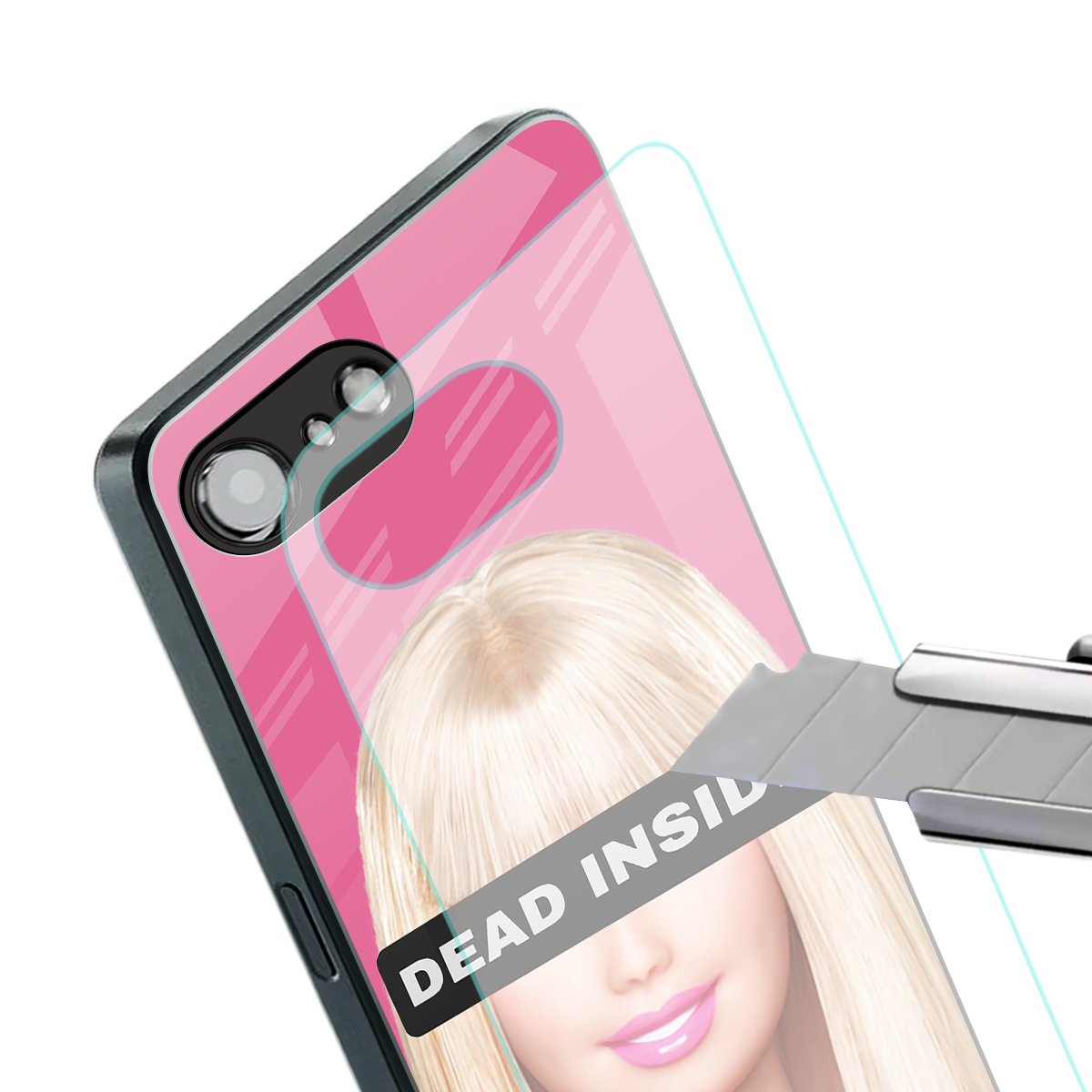 dead inside back phone cover | glass case for iphone 16e