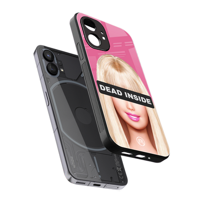 dead inside back phone cover | glass case for nothing phone 1