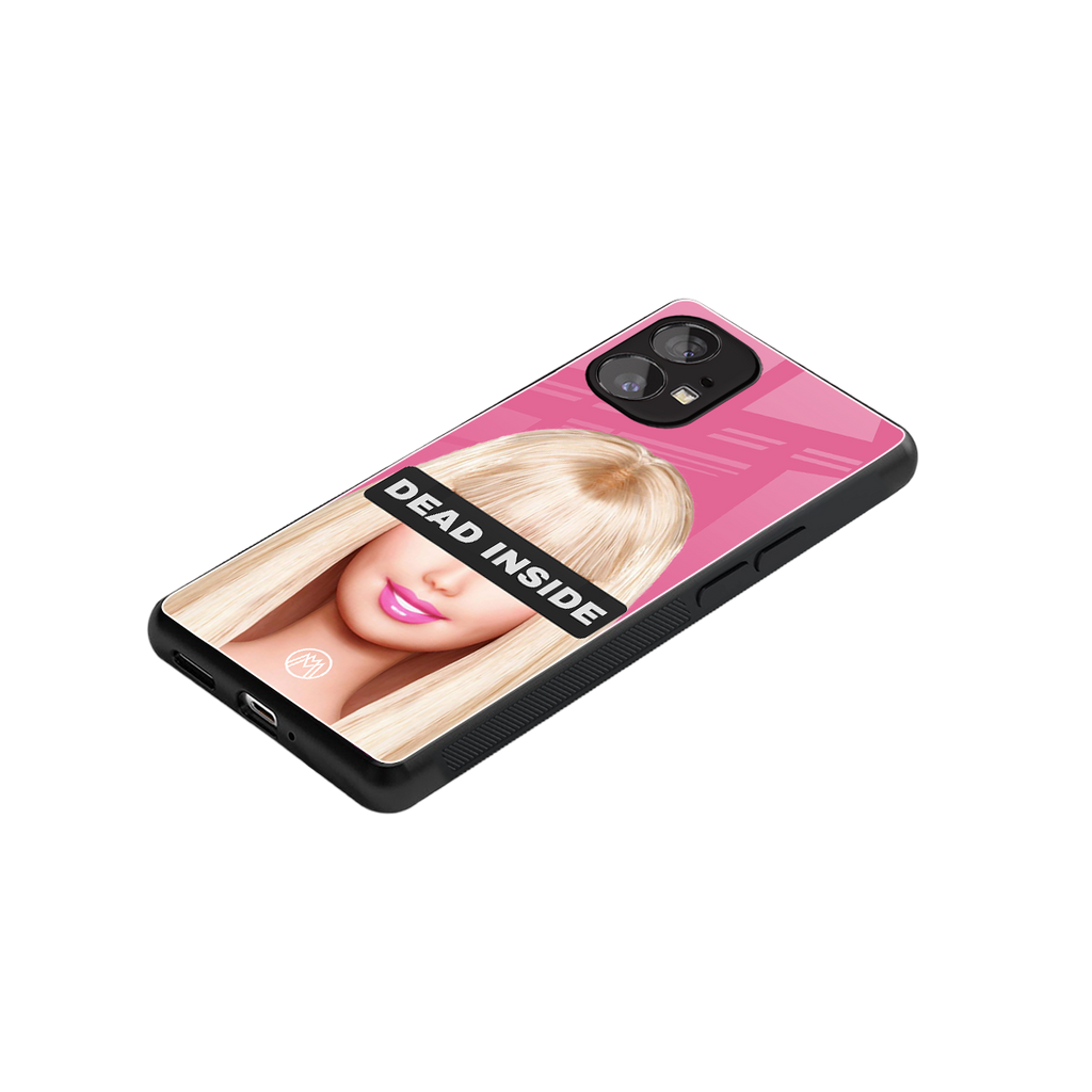 dead inside back phone cover | glass case for nothing phone 1