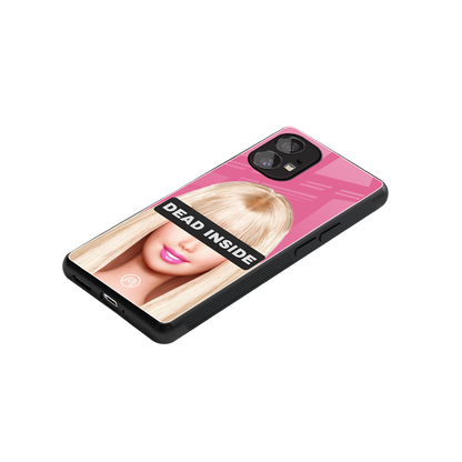 dead inside back phone cover | glass case for nothing phone 1