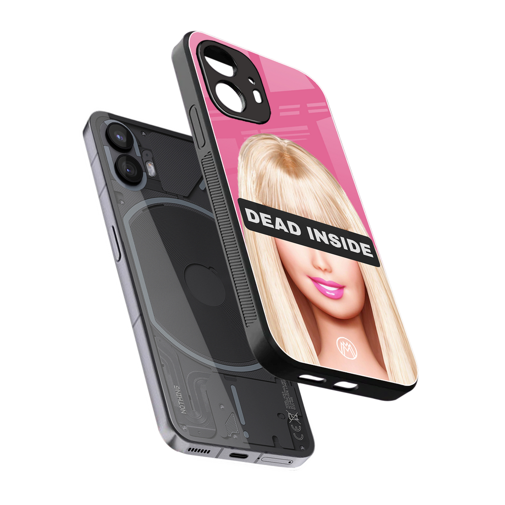 dead inside back phone cover | glass case for nothing phone 2