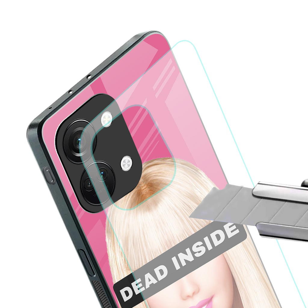 dead inside back phone cover | glass case for oneplus nord 3