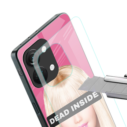 dead inside back phone cover | glass case for oneplus nord 3