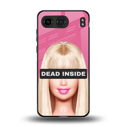 dead inside back phone cover | glass case for oneplus nord 4