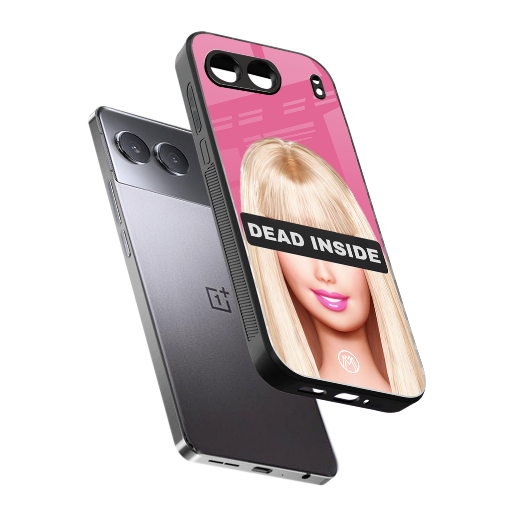 dead inside back phone cover | glass case for oneplus nord 4
