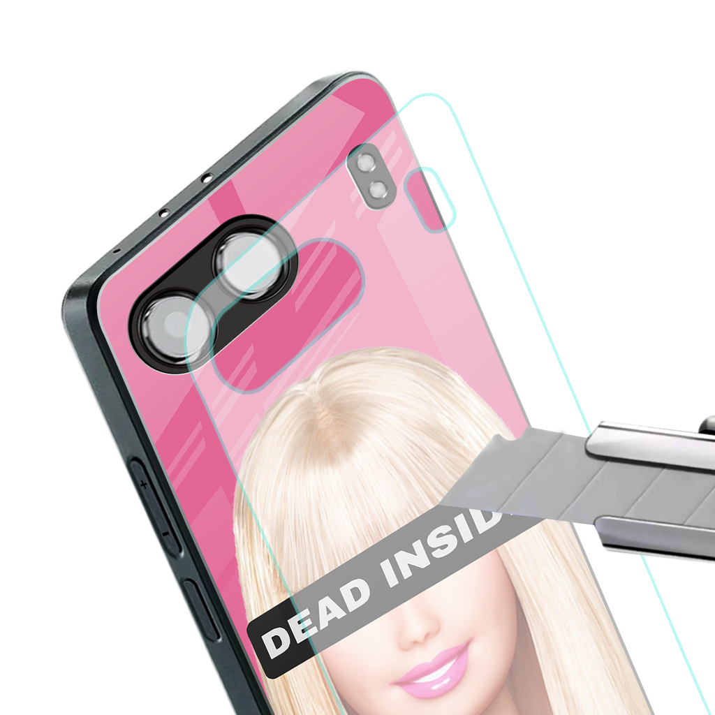 dead inside back phone cover | glass case for oneplus nord 4