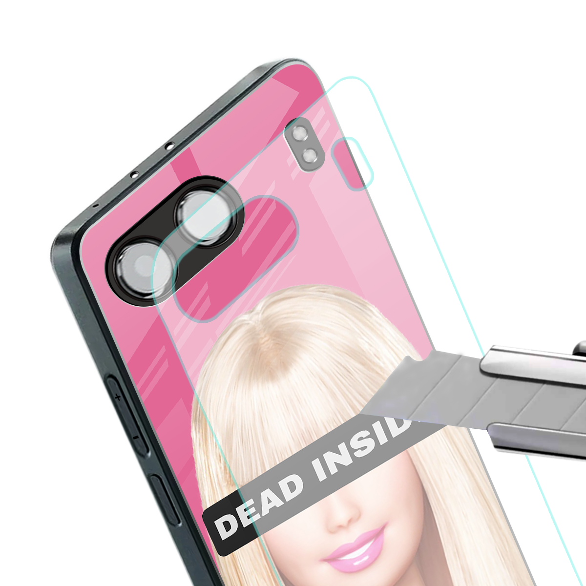 dead inside back phone cover | glass case for oneplus nord 4
