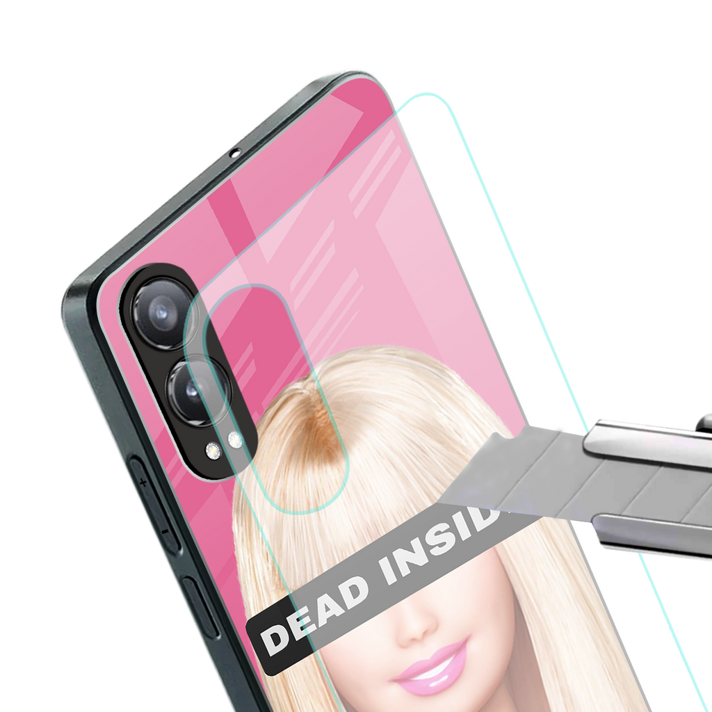 dead inside back phone cover | glass case for oneplus nord ce 4 lite