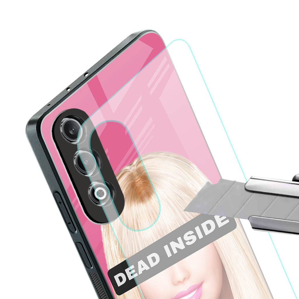 dead inside back phone cover | glass case for oneplus nord ce 4