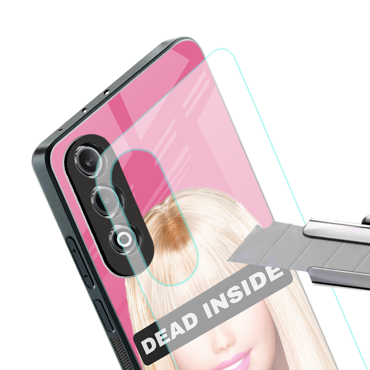 dead inside back phone cover | glass case for oneplus nord ce 4