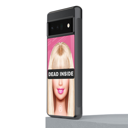 dead inside back phone cover | glass case for google pixel 6 pro