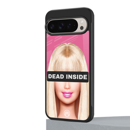 dead inside back phone cover | glass case for google pixel 9 pro xl