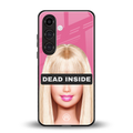 dead inside back phone cover | glass case for samsung galaxy s25