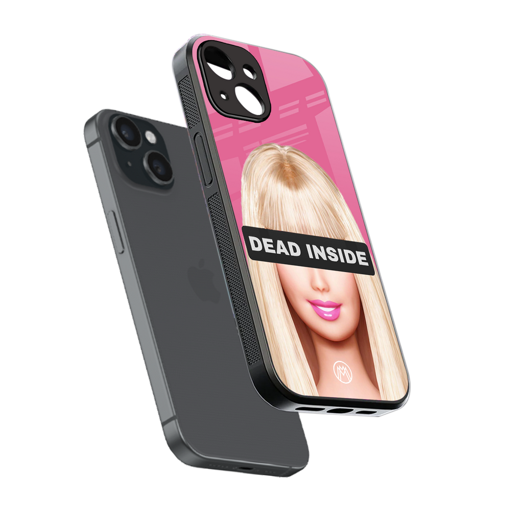 dead inside back phone cover | glass case for iphone 15