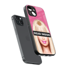 dead inside back phone cover | glass case for iphone 15