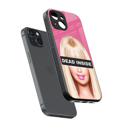 dead inside back phone cover | glass case for iphone 15