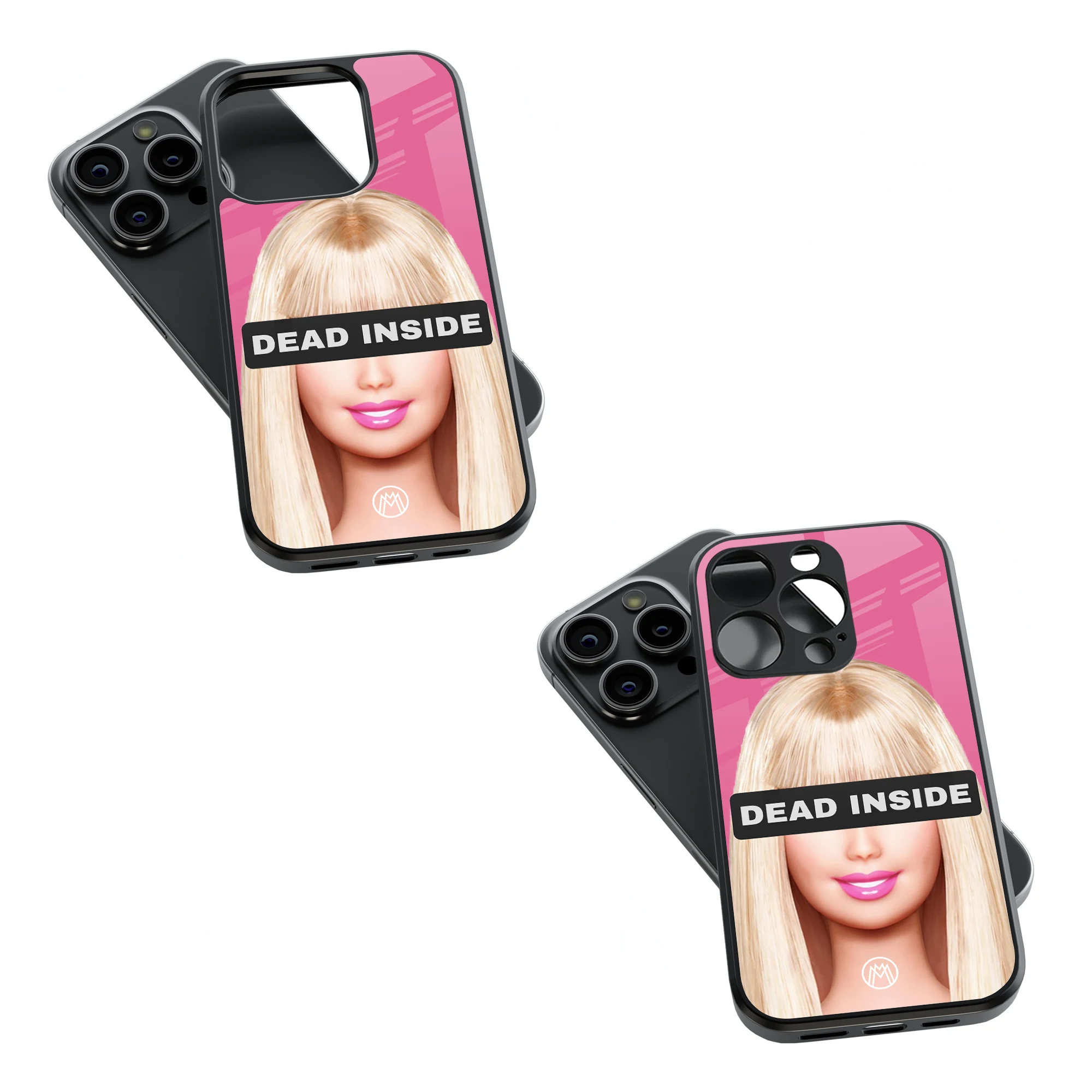 Trendy Glass Back Mobile Case for iPhone, Samsung, Redmi, OnePlus, Google Pixel, Motorola