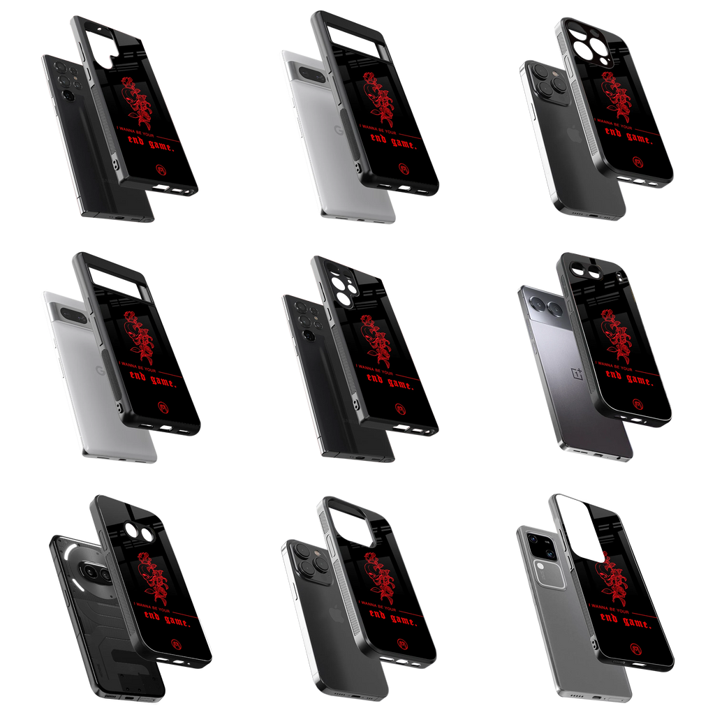 Durable Glass Back Mobile Case for iPhone, Samsung, OnePlus, Google Pixel, Redmi, Vivo, Oppo