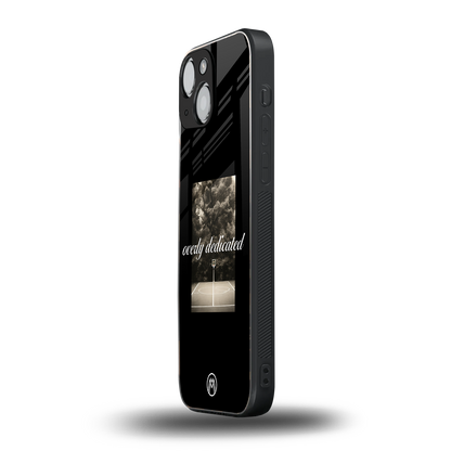 dedication back phone cover | glass case for iphone 13 mini