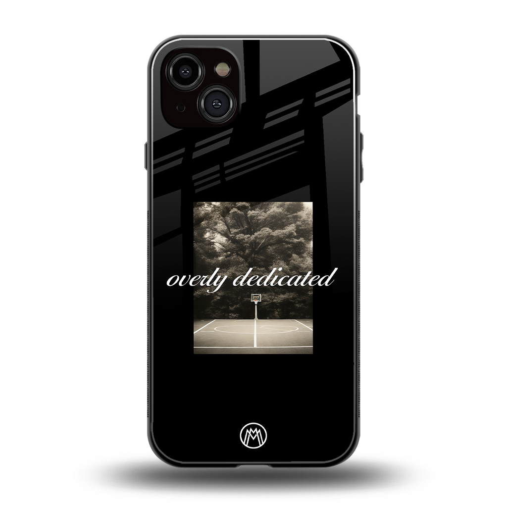 dedication back phone cover | glass case for iphone 15 plus