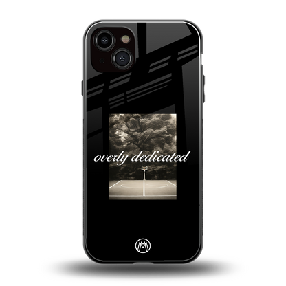 dedication back phone cover | glass case for iphone 15 plus
