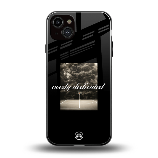 dedication back phone cover | glass case for iphone 15 plus