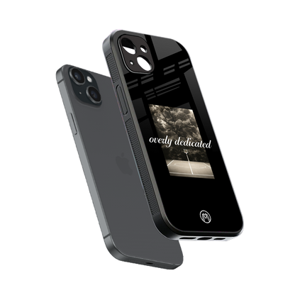 dedication back phone cover | glass case for iphone 15 plus