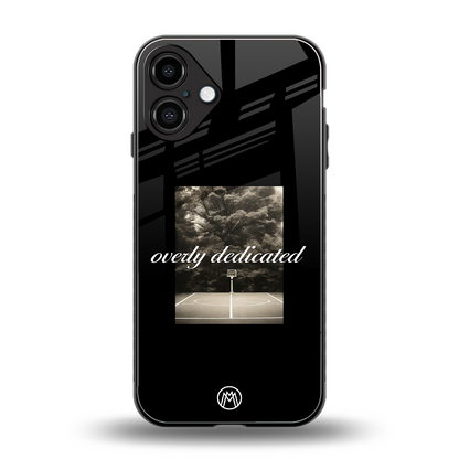 dedication back phone cover | glass case for iphone 16 plus
