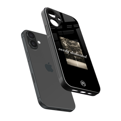 dedication back phone cover | glass case for iphone 16 plus