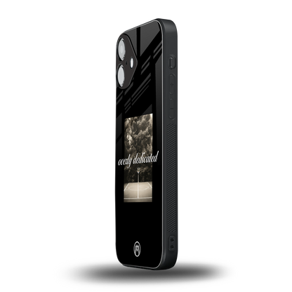 dedication back phone cover | glass case for iphone 16 plus
