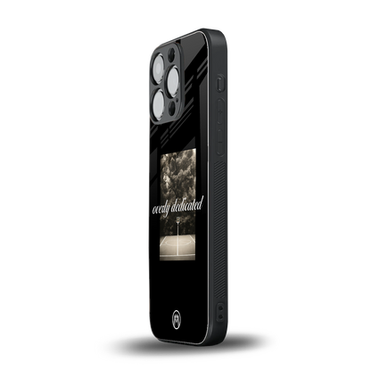 dedication back phone cover | glass case for iphone 16 pro