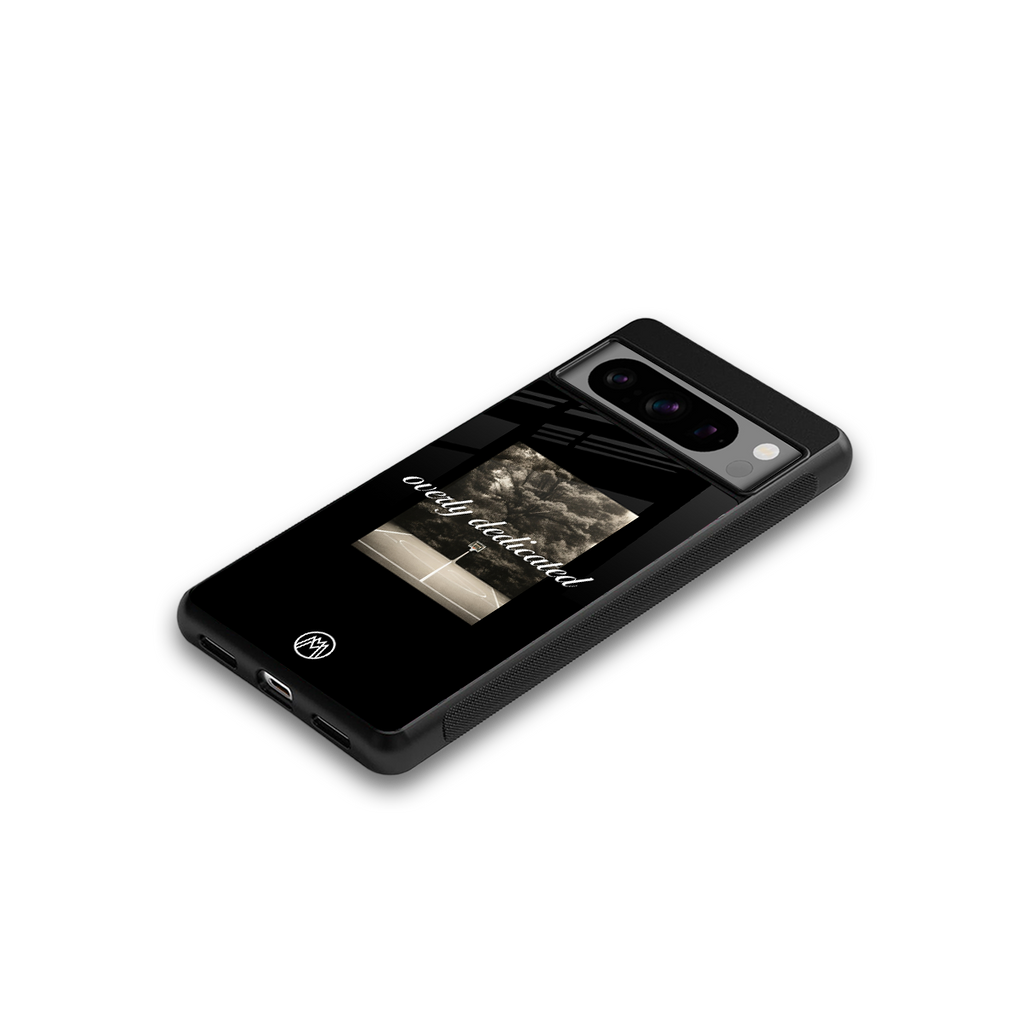 dedication back phone cover | glass case for google pixel 8 pro
