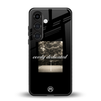 dedication back phone cover | glass case for samsung galaxy s25