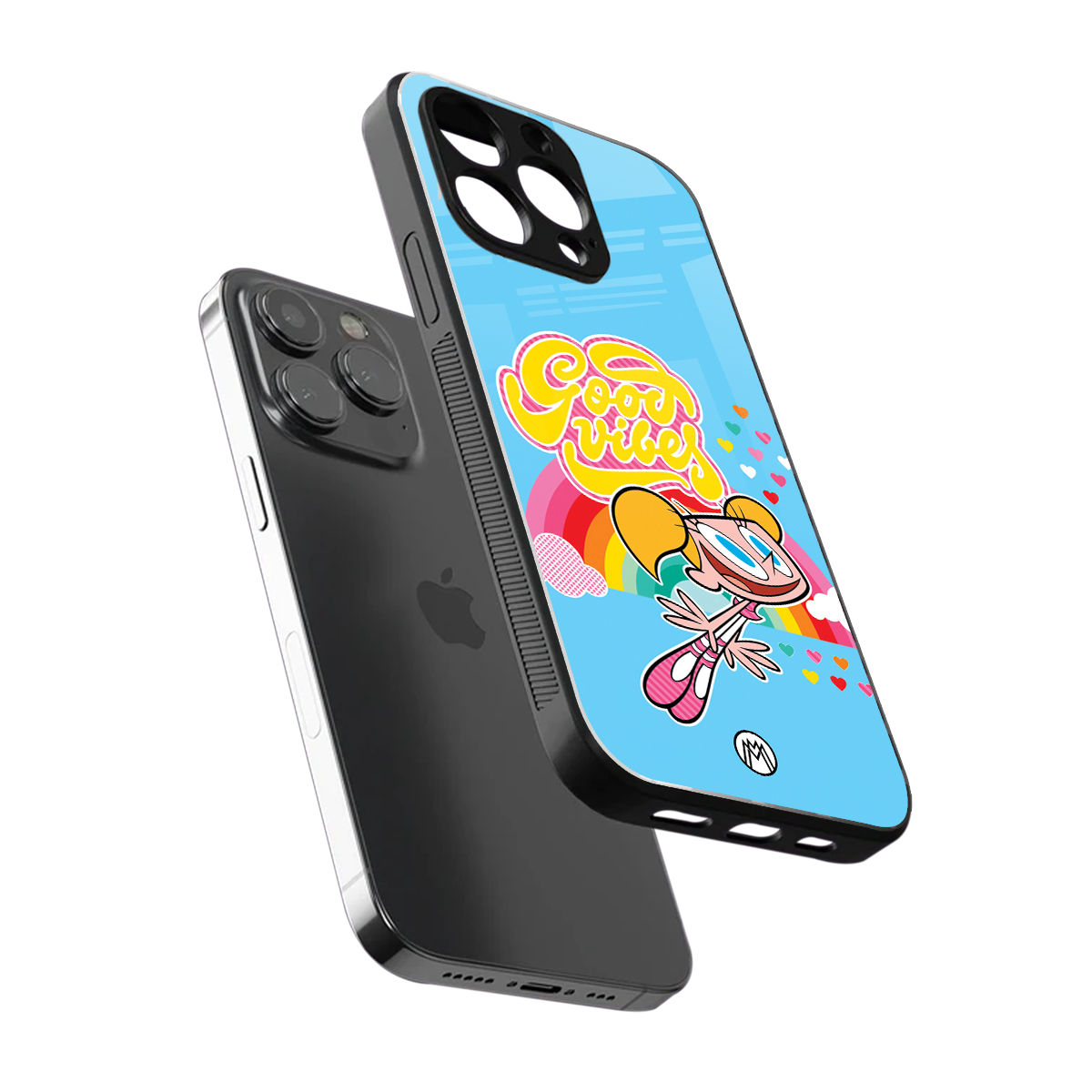 deedee good vibes back phone cover | glass case for iphone 13 pro max