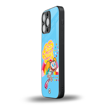 deedee good vibes back phone cover | glass case for iphone 13 pro max