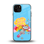 deedee good vibes back phone cover | glass case for iphone 13