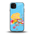 deedee good vibes back phone cover | glass case for iphone 14 plus