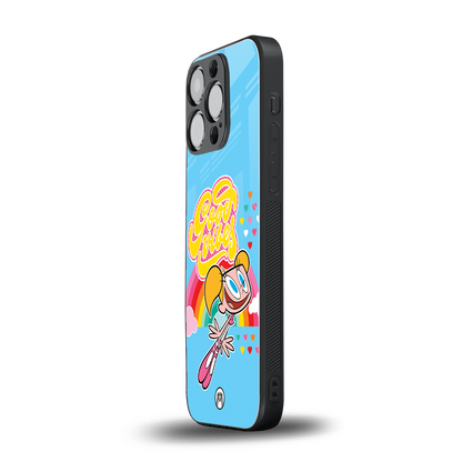 deedee good vibes back phone cover | glass case for iphone 15 pro