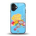 deedee good vibes back phone cover | glass case for iphone 16 plus