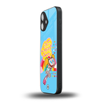 deedee good vibes back phone cover | glass case for iphone 16 plus