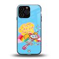 deedee good vibes back phone cover | glass case for iphone 16 pro max